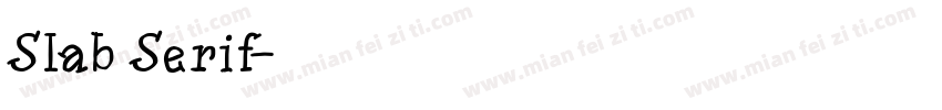 Slab Serif字体转换